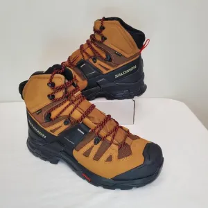Salomon Quest 4 GTX WATERPROOF Brown Rubber Black Fiery Red $230 Hiking Boots 12