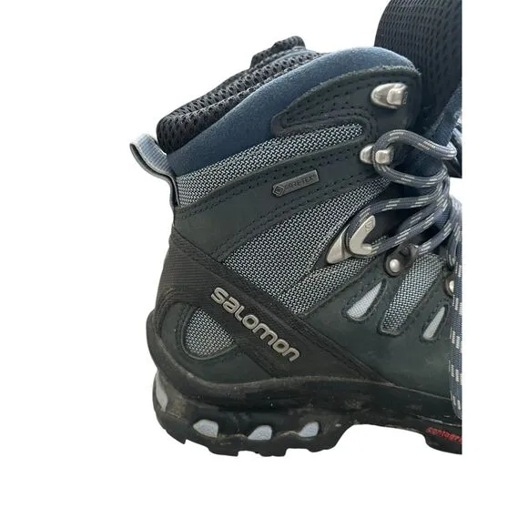 Salomon Quest 4 Mid‎ GTX Blue Outdoor Hiking Trail Boots Women's Size 7