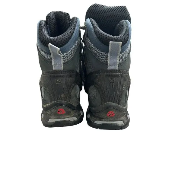 Salomon Quest 4 Mid‎ GTX Blue Outdoor Hiking Trail Boots Women's Size 7