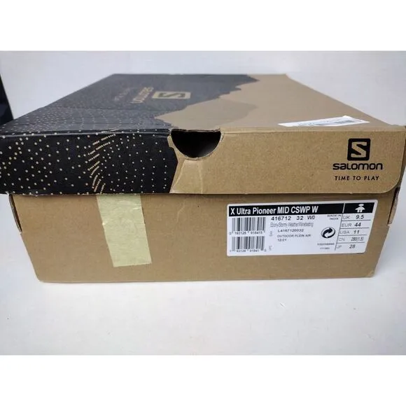 Salomon Women's X Ultra Pioneer Mid Waterproof Hiking Boots Ebony
