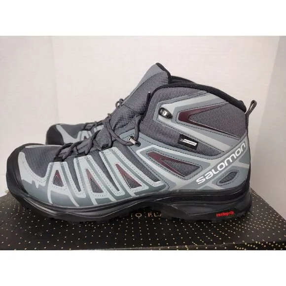 Salomon Women's X Ultra Pioneer Mid Waterproof Hiking Boots Ebony