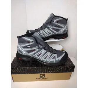 Salomon Women's X Ultra Pioneer Mid Waterproof Hiking Boots Ebony