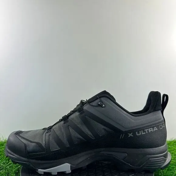 Salomon X Ultra 4 GTX Men Size 12 Gray Black Waterproof Trail Hiking Shoes NEW