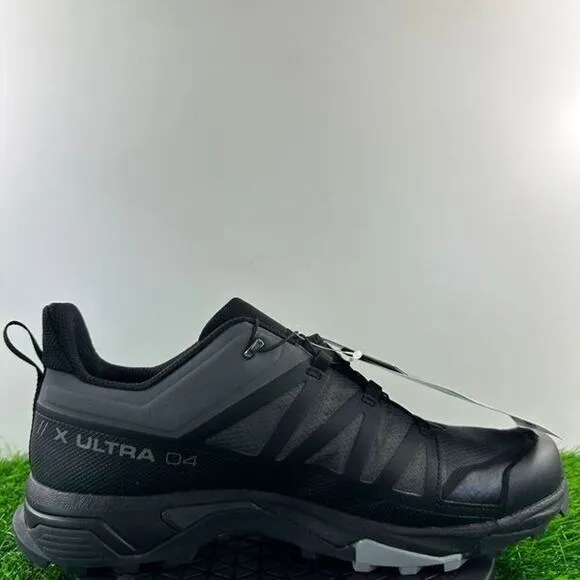Salomon X Ultra 4 GTX Men Size 12 Gray Black Waterproof Trail Hiking Shoes NEW