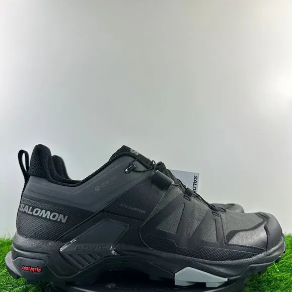 Salomon X Ultra 4 GTX Men Size 12 Gray Black Waterproof Trail Hiking Shoes NEW