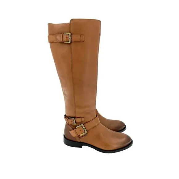 Sam Edelman Boots Moore Brown Leather Tall Riding Equestrian New SZ 7