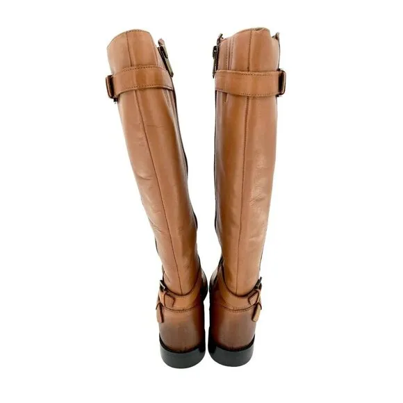 Sam Edelman Boots Moore Brown Leather Tall Riding Equestrian New SZ 7