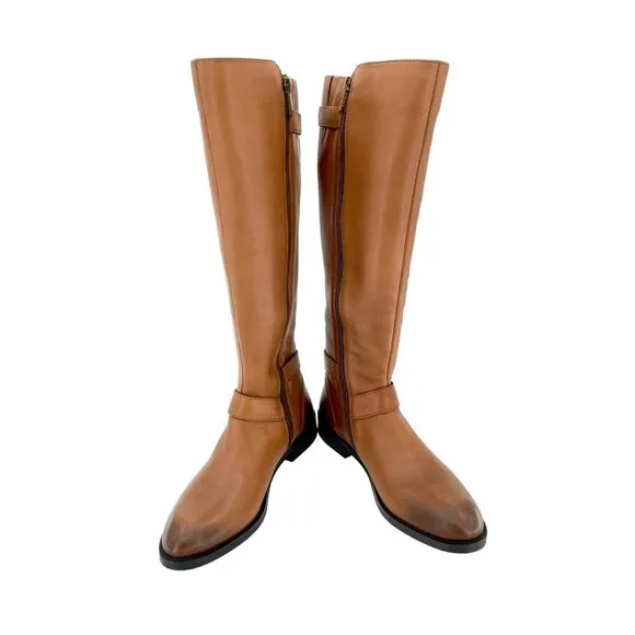 Sam Edelman Boots Moore Brown Leather Tall Riding Equestrian New SZ 7