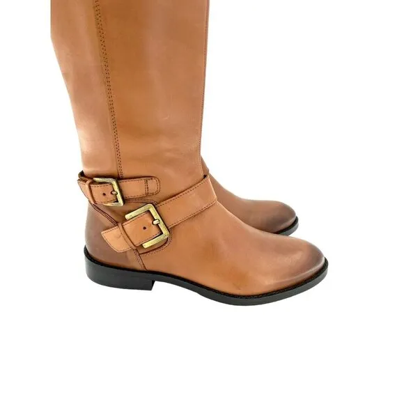 Sam Edelman Boots Moore Brown Leather Tall Riding Equestrian New SZ 7