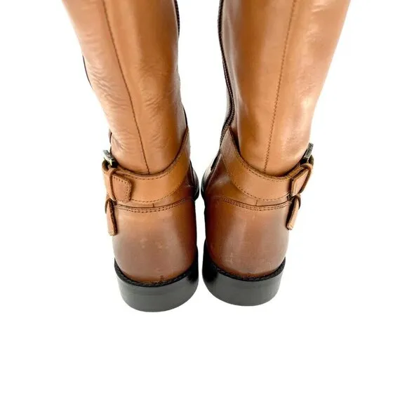 Sam Edelman Boots Moore Brown Leather Tall Riding Equestrian New SZ 7