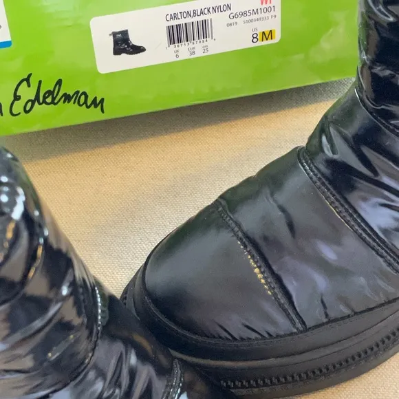SAM EDELMAN Carlton Leather Trimmed Puffer Snow Boots Women’s Sizes 7 &amp; 8 - New