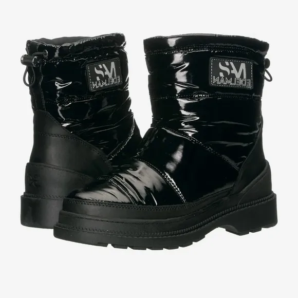 SAM EDELMAN Carlton Leather Trimmed Puffer Snow Boots Women’s Sizes 7 &amp; 8 - New
