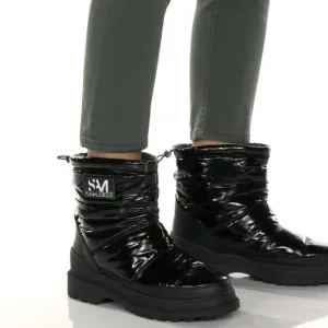 SAM EDELMAN Carlton Leather Trimmed Puffer Snow Boots Women’s Sizes 7 &amp; 8 - New