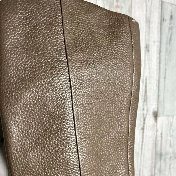 Sam Edelman gray pebbled leather equestrian knee high riding boots size 8.5