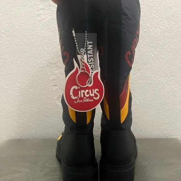 Sam Edelman Mid Calf Boots Womens Sz. 6.5 Water Resistant Indie Sleeze Designer