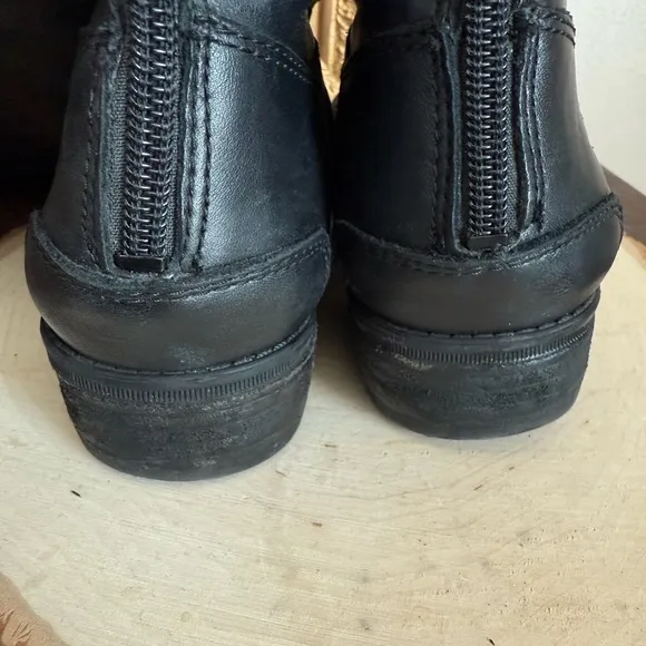 Sam Edelman 'Penny 2' Black Leather Wide Calf Tall Riding Boots. Women’s 8M