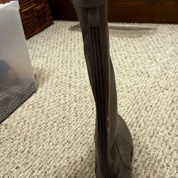 Sam Edelman PennyGenuine Leather  Riding Boots. Size 7M Gray