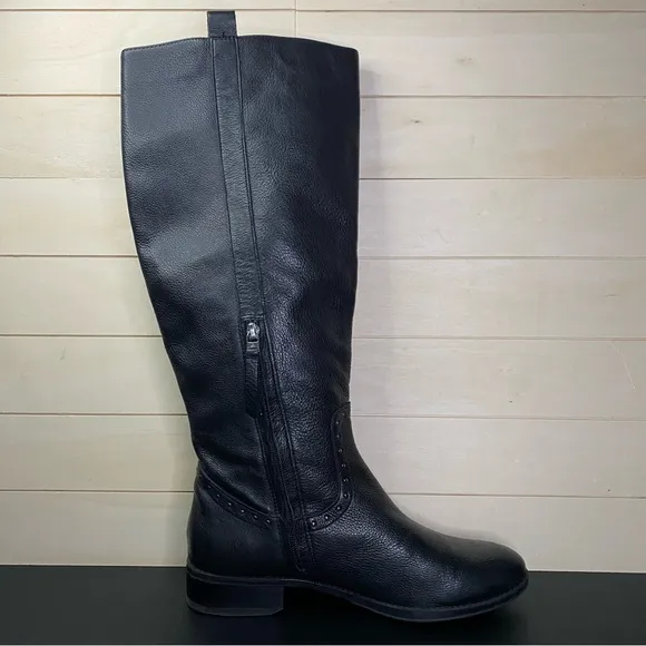 Sam Edelman Prina Riding Boots Women's Size 10 Shoes Black Leather Tall Boots M