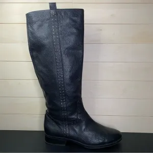 Sam Edelman Prina Riding Boots Women's Size 10 Shoes Black Leather Tall Boots M