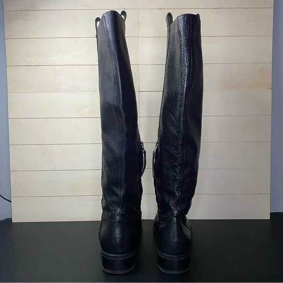 Sam Edelman Prina Riding Boots Women's Size 10 Shoes Black Leather Tall Boots M