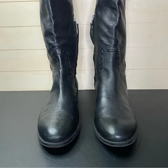 Sam Edelman Prina Riding Boots Women's Size 10 Shoes Black Leather Tall Boots M