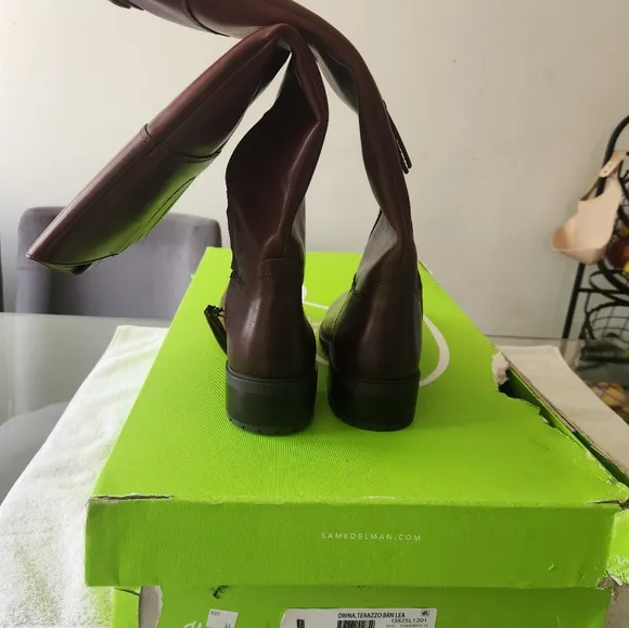 Sam Edelman Rich Brown Leather Boots