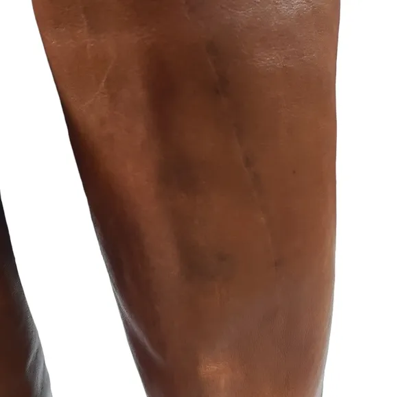 Sam Edelman Whiskey Brown Leather Penny Knee High Boots Sz 7M Riding Equestrian