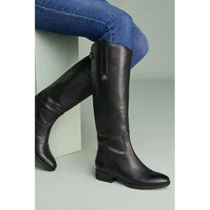 Sam Edelman Womens Penny Leather Riding Boots Size 7 Black Equestrian Tall Boot