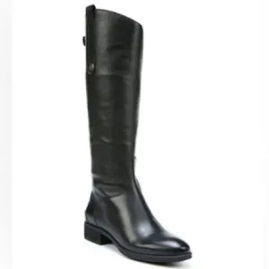 Sam Edelman Penny 2 Black Leather Boots Size 4.5