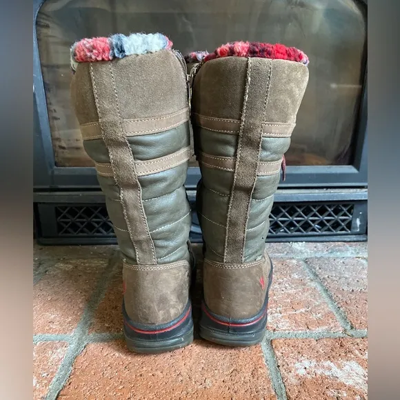 Santana Canada Phoenix Brown Winter Lined Snow Boots SZ 8.5 EU 39