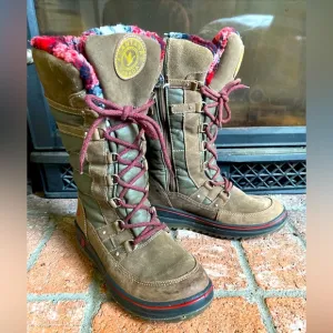 Santana Canada Phoenix Brown Winter Lined Snow Boots SZ 8.5 EU 39