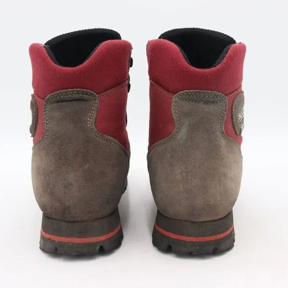 Scarpa GTX Gore-tex Womens 7 Wide Brown Red Lace Up Waterproof Hiking Boots