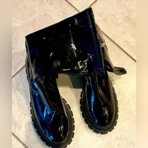 Schultz Patent Leather Above Ankle Boots