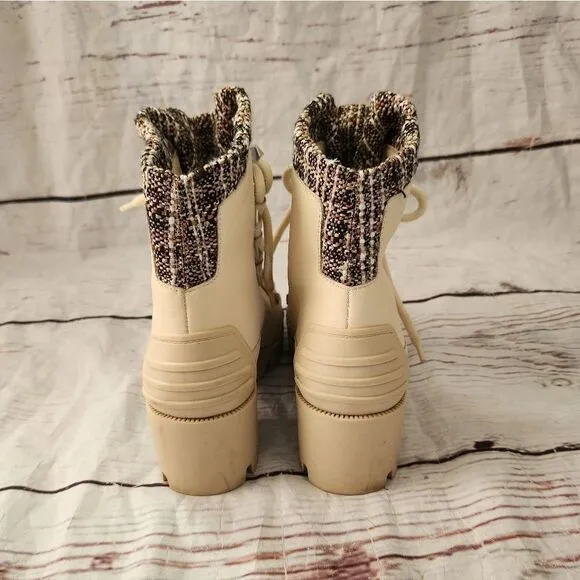 Schutz Jan Tweed Leather Booties Size 8.5