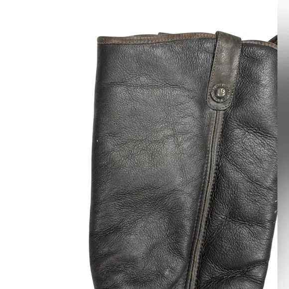 SH2 Frye Melissa Button II Tall Knee High Shearling Boots Womens Equestrian