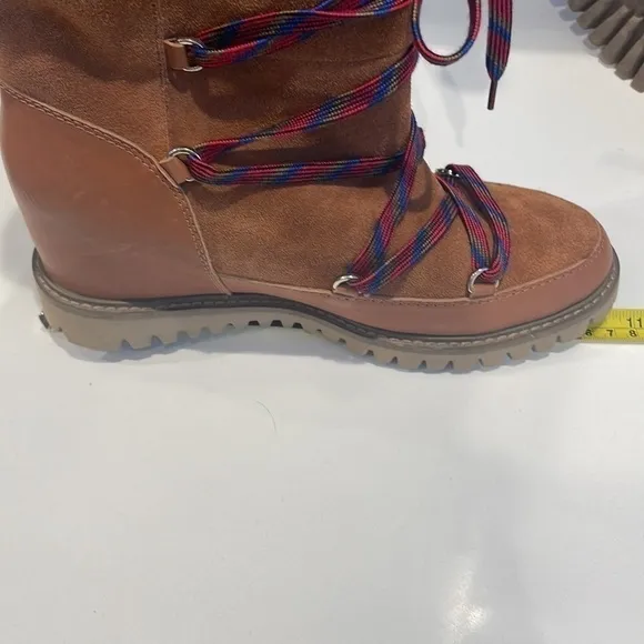 Shoe The Bear Fara Snow Suede Wedge Boot in Tan—BEAUTIFUL!!  New without Box!