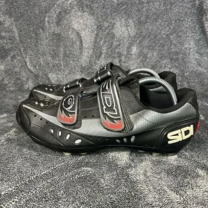 SIDI Raiden Black Red Cycling Bike Riding Shoes Mens Size 43 /US Size 9.5- 10