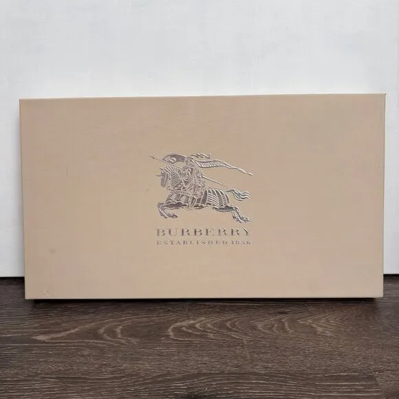 Size 37 Burberry Knee High Black Rain Boots