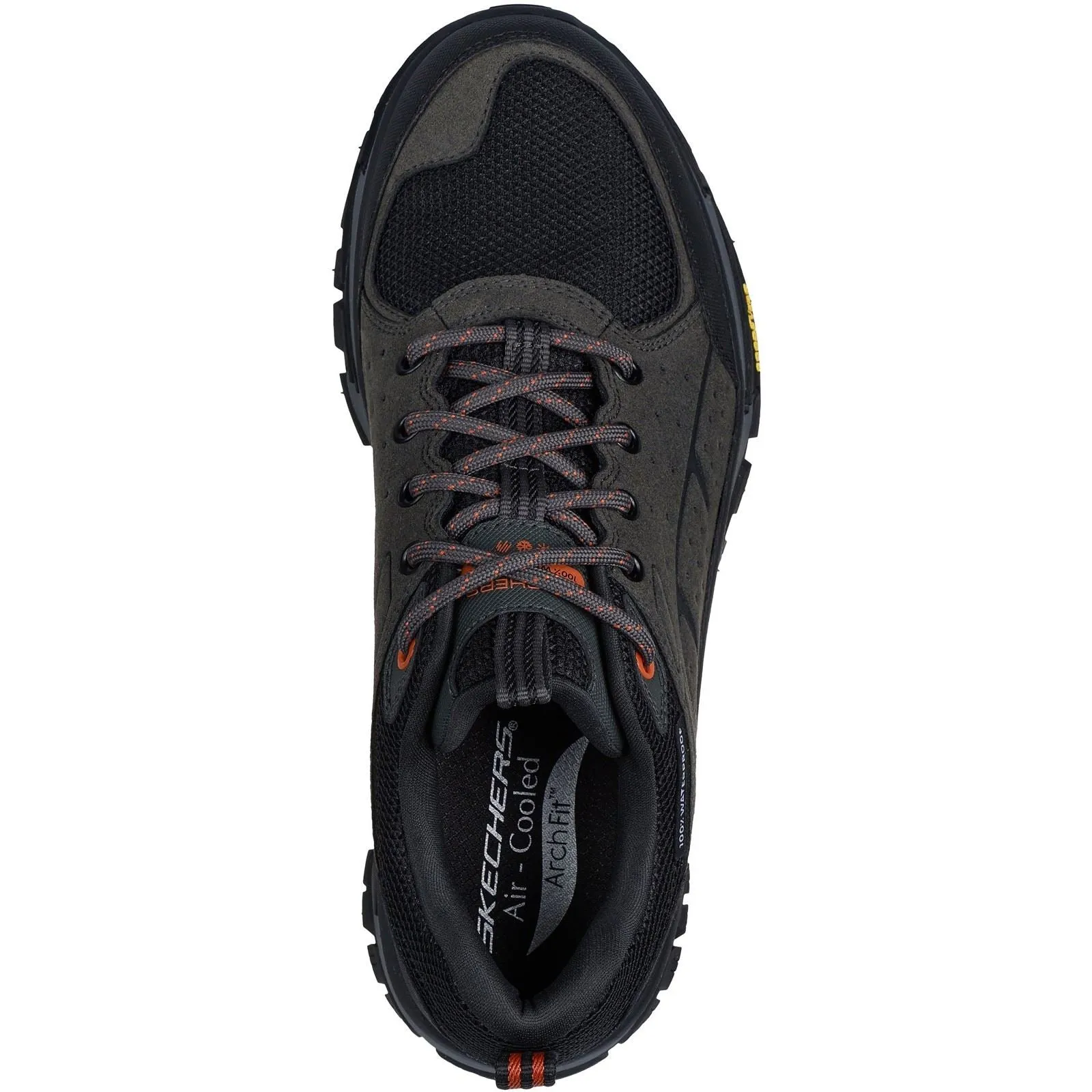 Skechers Arch Fit Road Walker Vernal Suede Men's Charcoal/Black Hiking Boots
