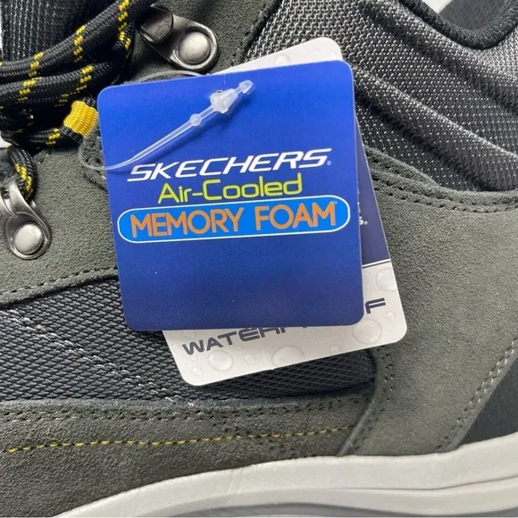 Skechers Trego Pacifico Men's Size 13 Waterproof Hiking Boots Gray New