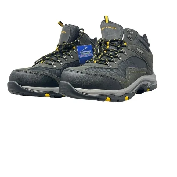 Skechers Trego Pacifico Men's Size 13 Waterproof Hiking Boots Gray New