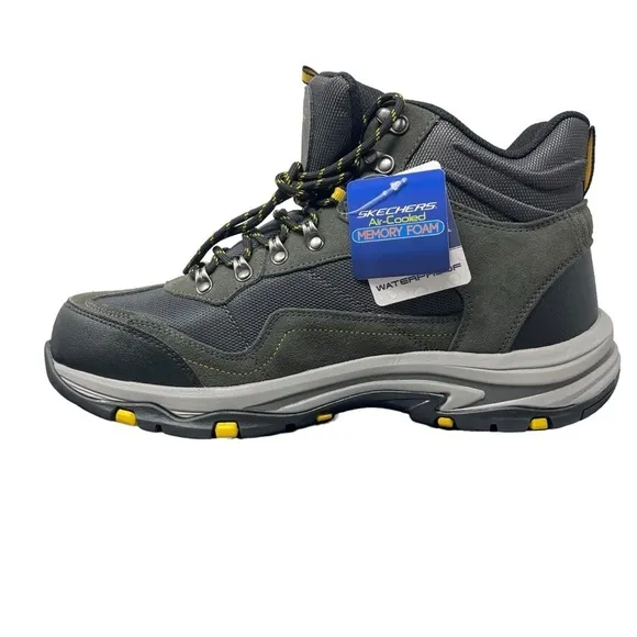Skechers Trego Pacifico Men's Size 13 Waterproof Hiking Boots Gray New