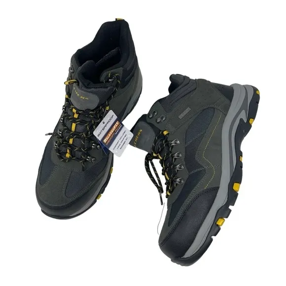 Skechers Trego Pacifico Men's Size 13 Waterproof Hiking Boots Gray New