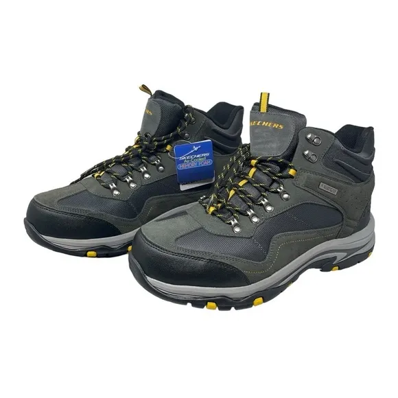 Skechers Trego Pacifico Men's Size 13 Waterproof Hiking Boots Gray New