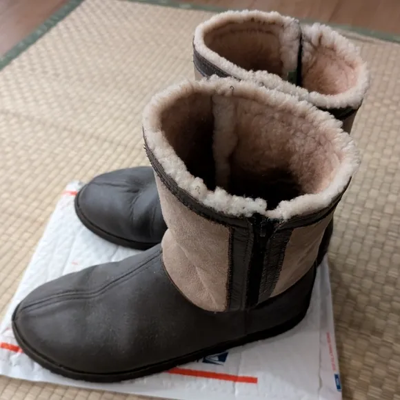 Softstar Phoenix Boots Barefoot Sheepskin Leather Unisex Size 11 Made in USA