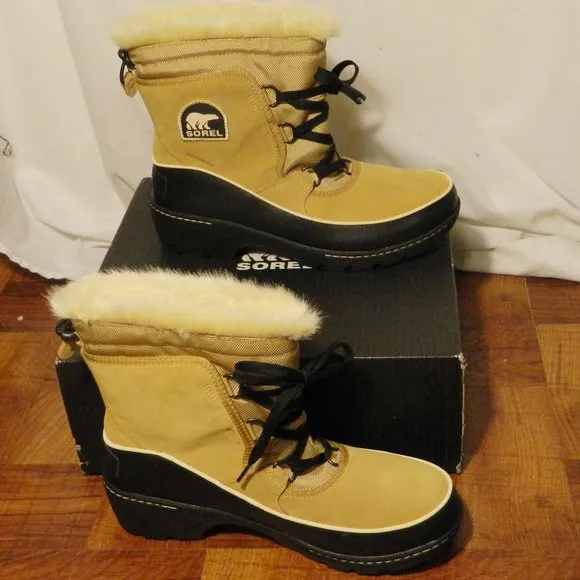 Sorel $130  Women's Tivoli III Curry &amp; Black Winter Boots Sz 11 NIB!