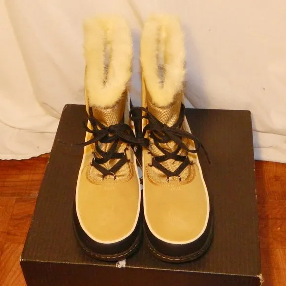 Sorel $130  Women's Tivoli III Curry &amp; Black Winter Boots Sz 11 NIB!