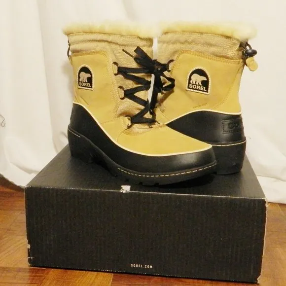 Sorel $130  Women's Tivoli III Curry &amp; Black Winter Boots Sz 11 NIB!