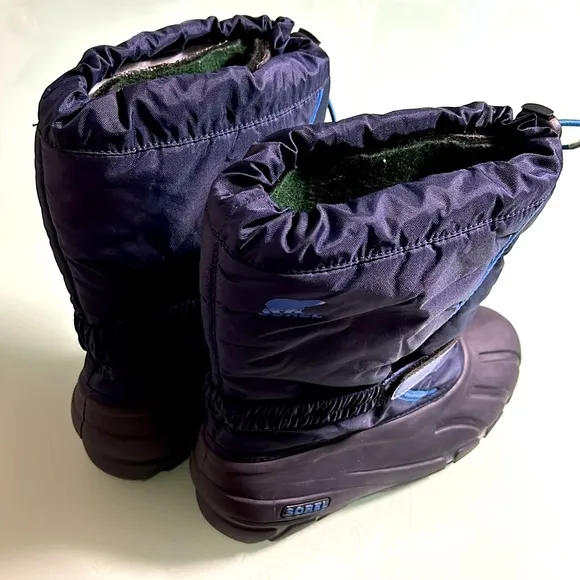 Sorel &quot;Flurry&quot; Youth, Big kids Insulated Snow Rain Winter Boots SZ6 GUC