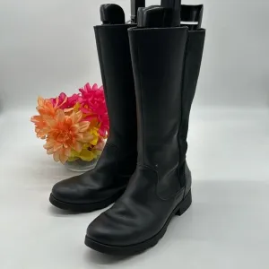 Sorel Black Suede Leather Tall Equestrian Style Boots Size 3 TB6436